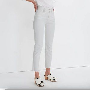 Madewell The Perfect Vintage Jean in Tile White: Raw-Hem Edition